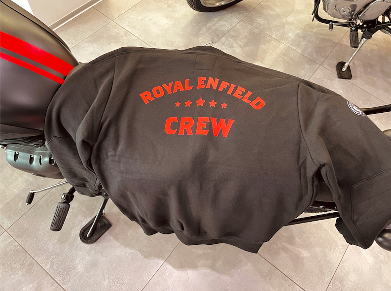 Felpa Nera Originale Royal Enfield Crew
