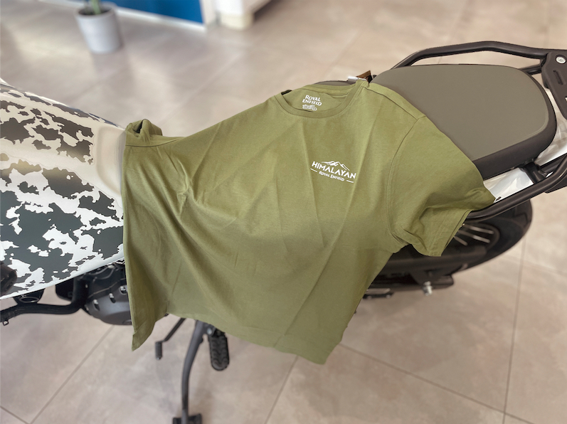 T-Shirt Originale Royal Enfield Himalayan 450 Verde Militare